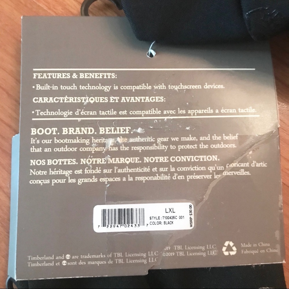NWT Timberland Touch-Screen Gloves - Picture 5 of 5